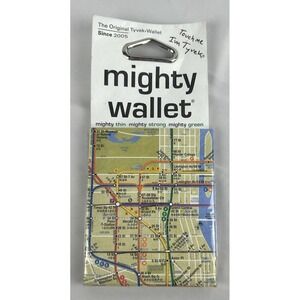 NEW Mighty Wallet NYC New York City Subway Map Tyvek Bifold Slim Wallet